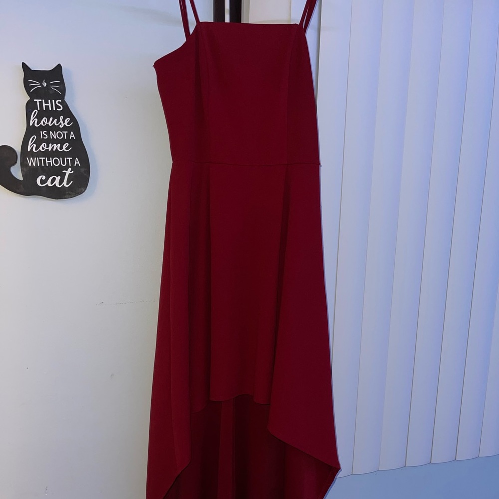 red high low dress size 7